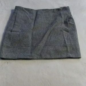 A grey skirt